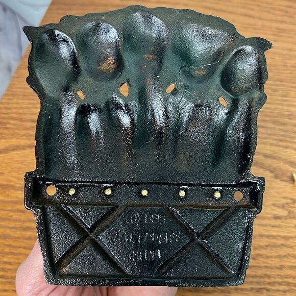 Copper Tulips in a Basket Floral Key Holder, 5 hooks w/screws - Picture 5 of 6